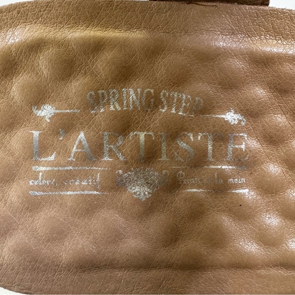 L'Artiste by Spring Step Leather Women's Vella Comfort Wedge Sandals Blue Size 7 - Picture 10 of 15